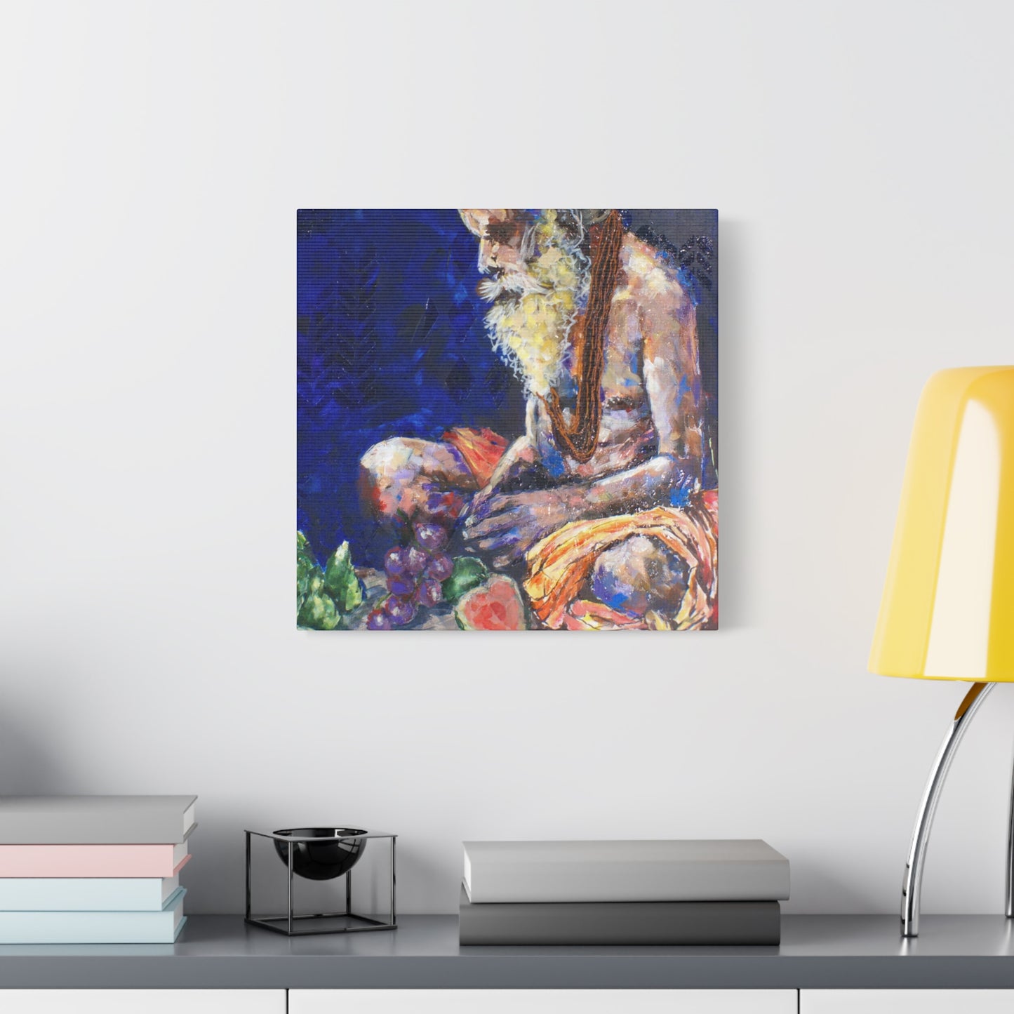 "Sannyasis" Print on Matte Canvas - Indian Spiritual Leader | Stretched 1.25" Wall Art