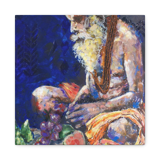 "Sannyasis" Print on Matte Canvas - Indian Spiritual Leader | Stretched 1.25" Wall Art