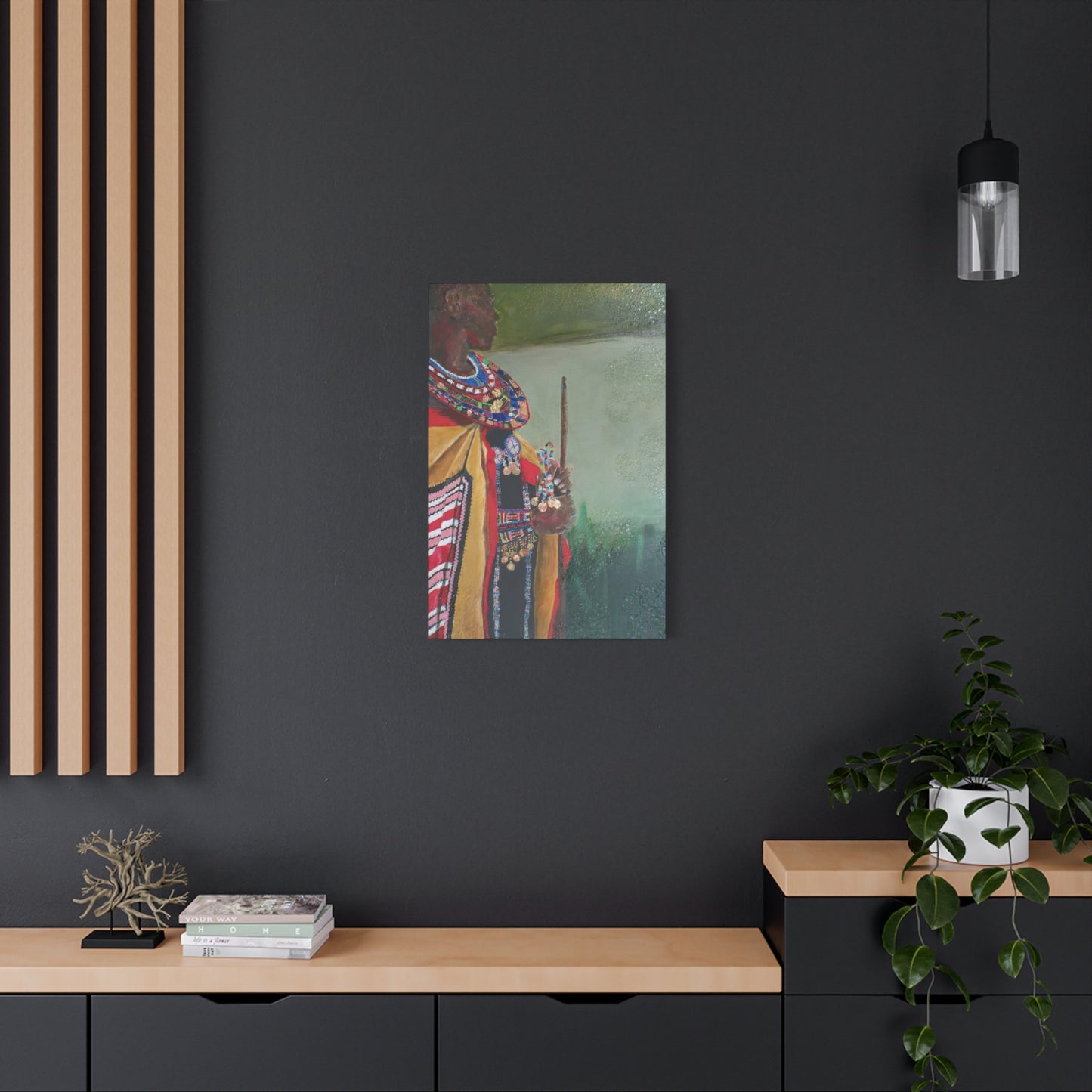 "Regal" Print on Matte Canvas - African Royalty | Stretched 1.25" Wall Art