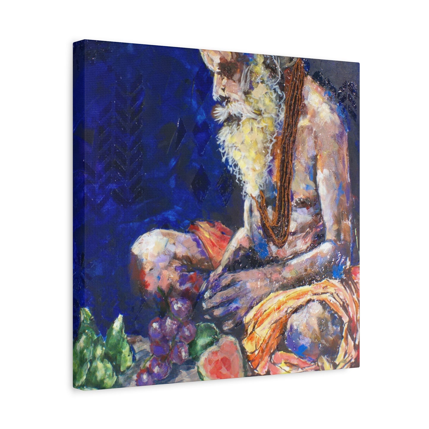 "Sannyasis" Print on Matte Canvas - Indian Spiritual Leader | Stretched 1.25" Wall Art