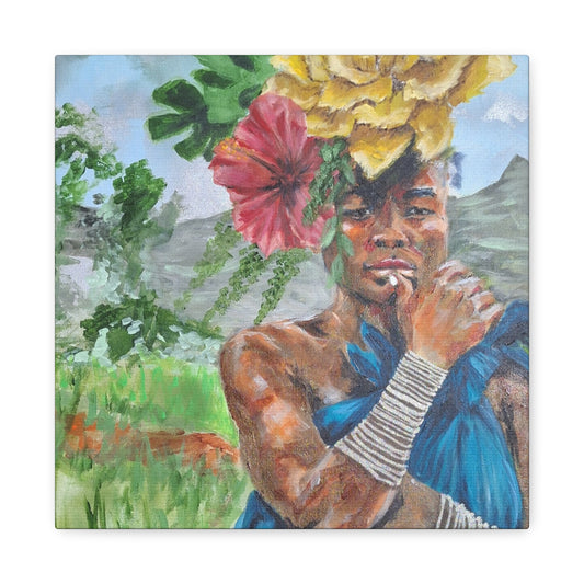 "Everyday Magic" Print on Matte Canvas - Young Woman Envisioning | Stretched 1.25" Wall Art