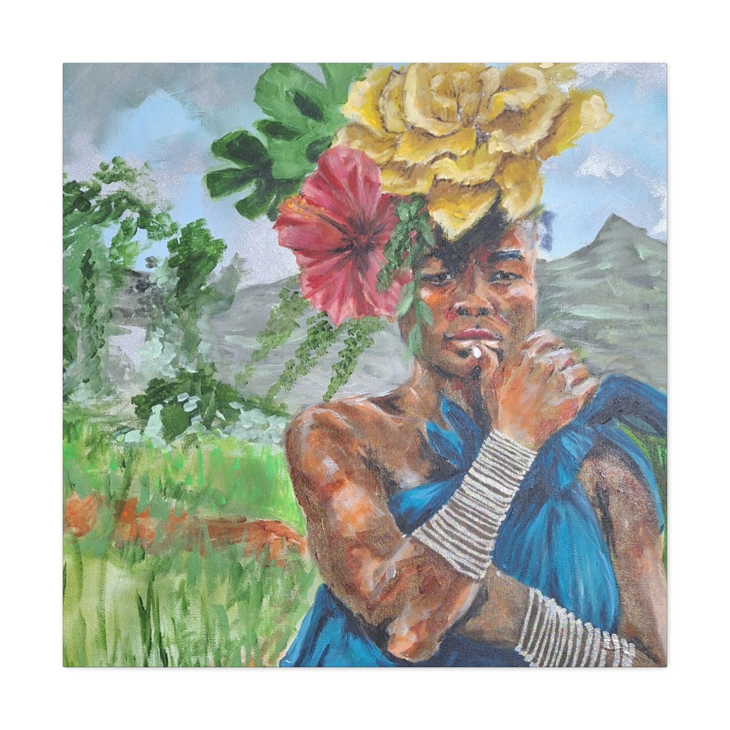 "Everyday Magic" Print on Matte Canvas - Young Woman Envisioning | Stretched 1.25" Wall Art