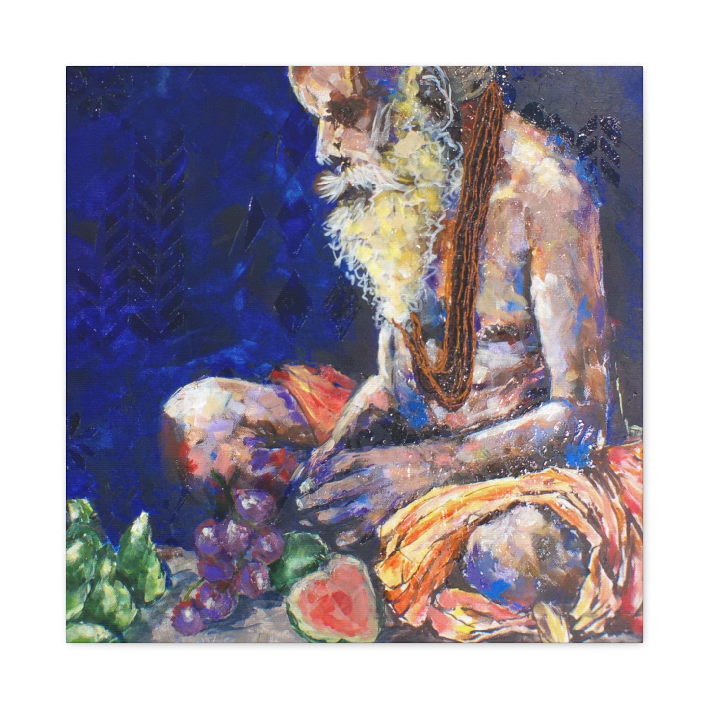 "Sannyasis" Print on Matte Canvas - Indian Spiritual Leader | Stretched 1.25" Wall Art