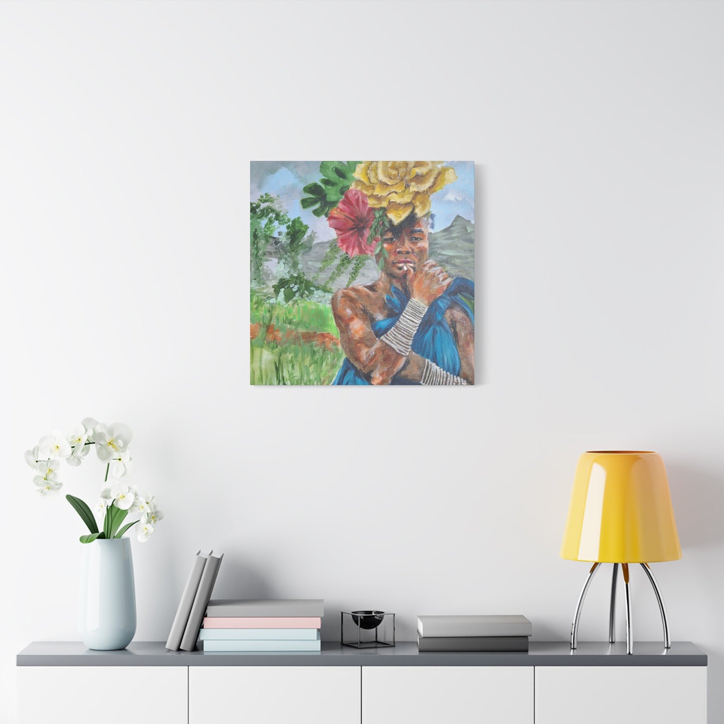 "Everyday Magic" Print on Matte Canvas - Young Woman Envisioning | Stretched 1.25" Wall Art