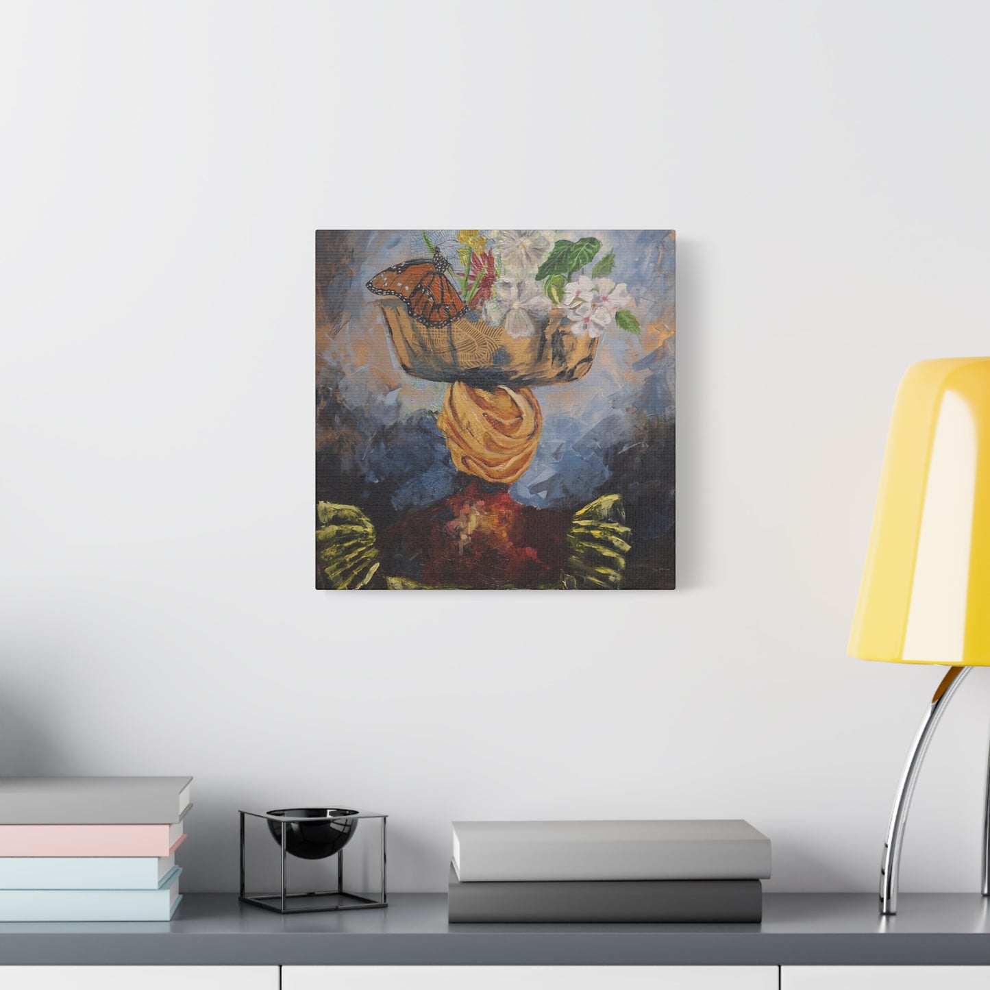 "Proverbs 31" Print on Matte Canvas - Elder Woman Preparing Fruit | Stretched 1.25" Wall Art