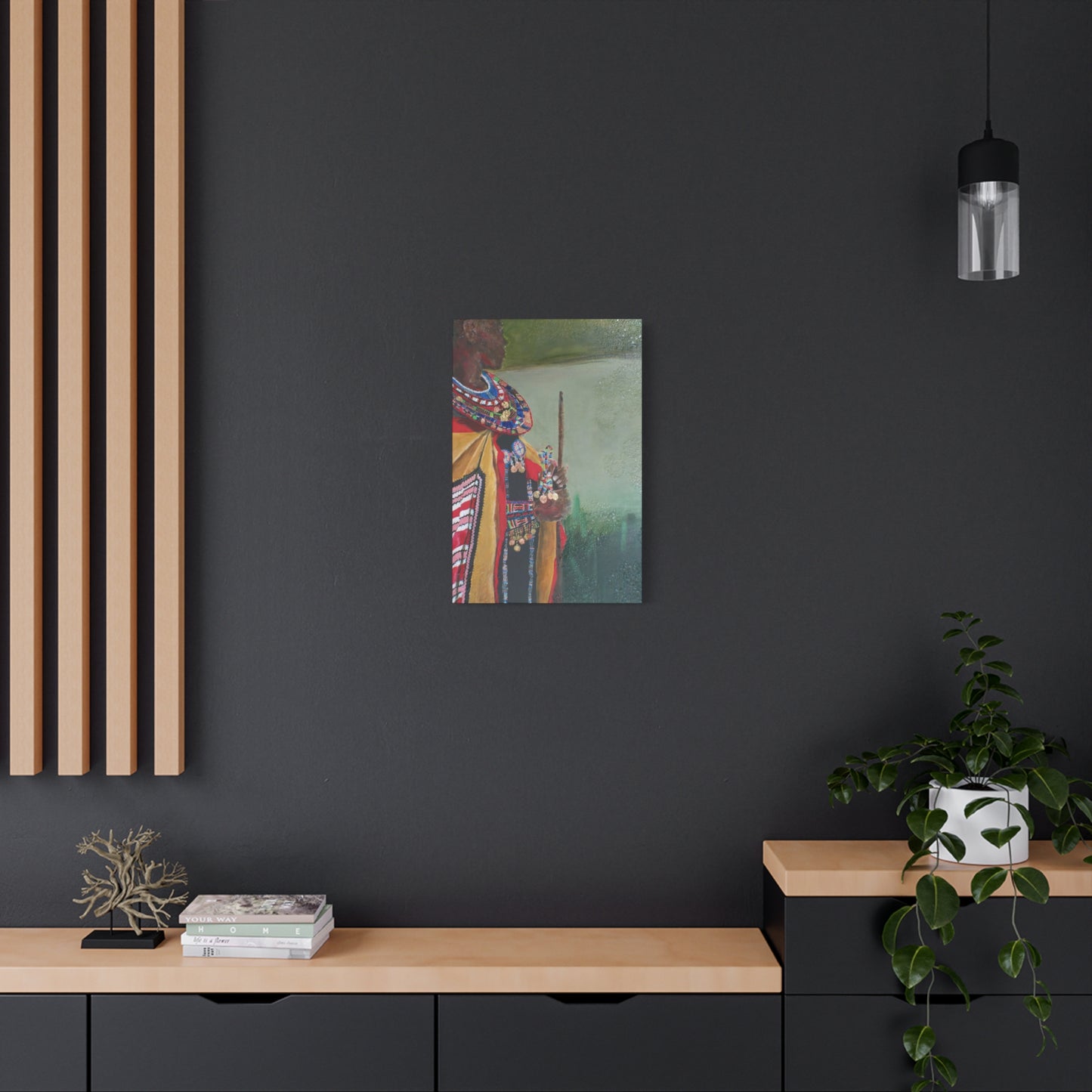 "Regal" Print on Matte Canvas - African Royalty | Stretched 1.25" Wall Art