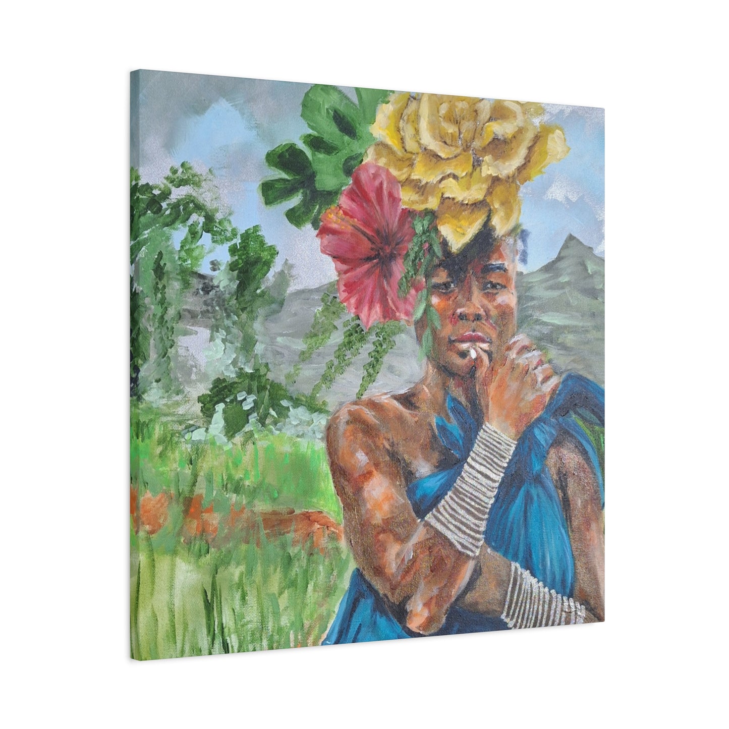 "Everyday Magic" Print on Matte Canvas - Young Woman Envisioning | Stretched 1.25" Wall Art