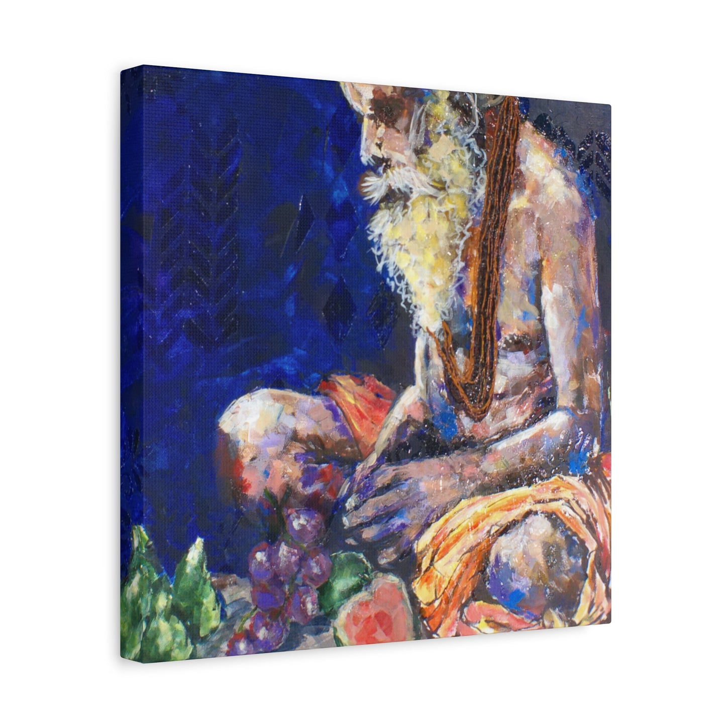 "Sannyasis" Print on Matte Canvas - Indian Spiritual Leader | Stretched 1.25" Wall Art