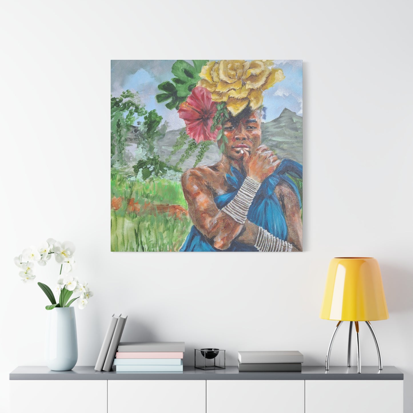 "Everyday Magic" Print on Matte Canvas - Young Woman Envisioning | Stretched 1.25" Wall Art