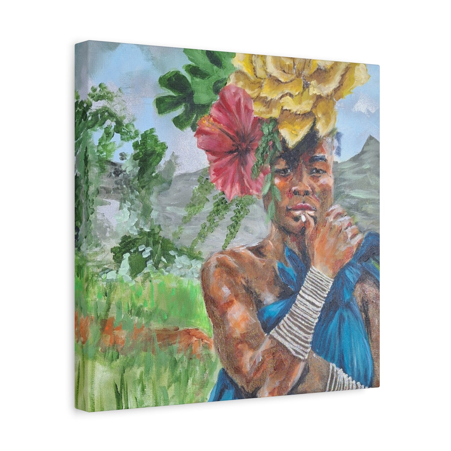 "Everyday Magic" Print on Matte Canvas - Young Woman Envisioning | Stretched 1.25" Wall Art