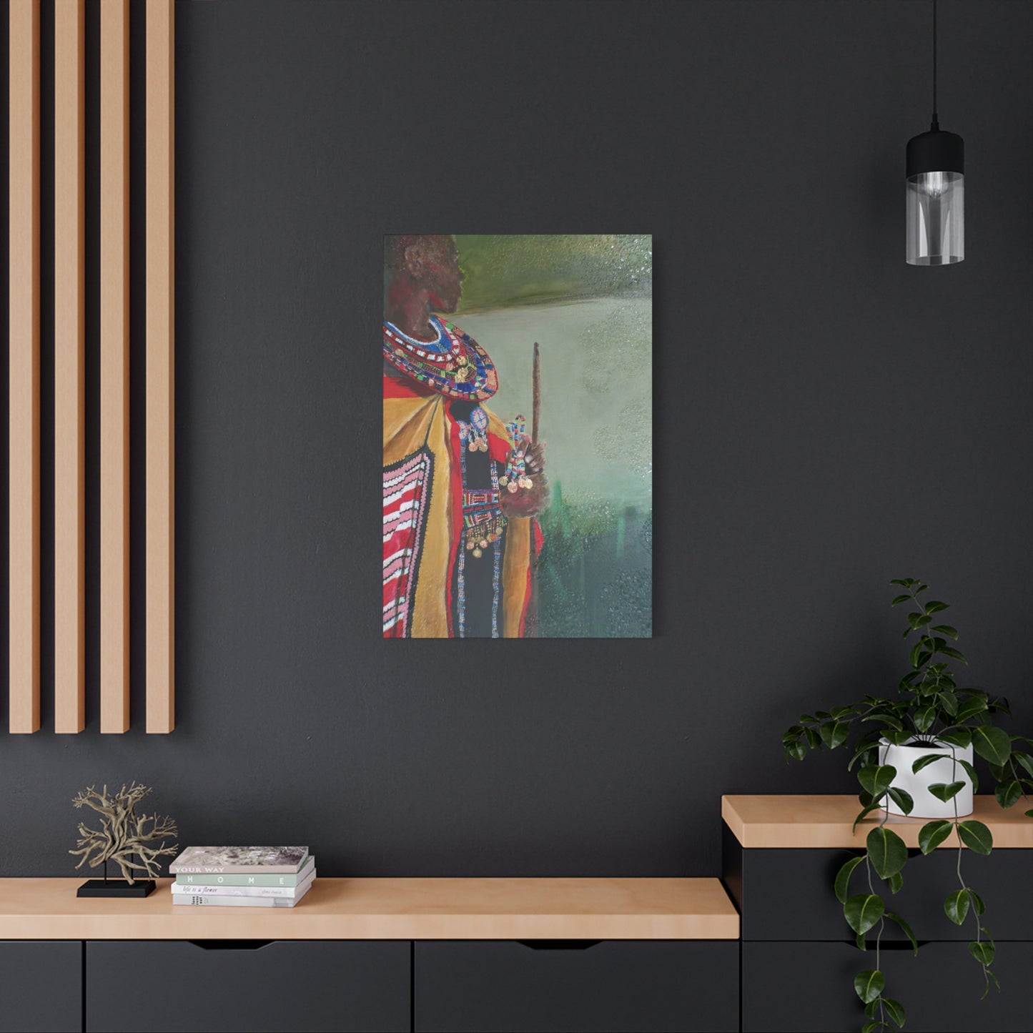 "Regal" Print on Matte Canvas - African Royalty | Stretched 1.25" Wall Art
