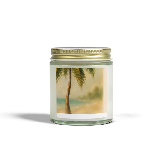 Tropical Scented Candles - Coconut Apricot Wax for Relaxation, Home Decor, Gifts, Beach Vibes, Aromatherapy, and Self-Care