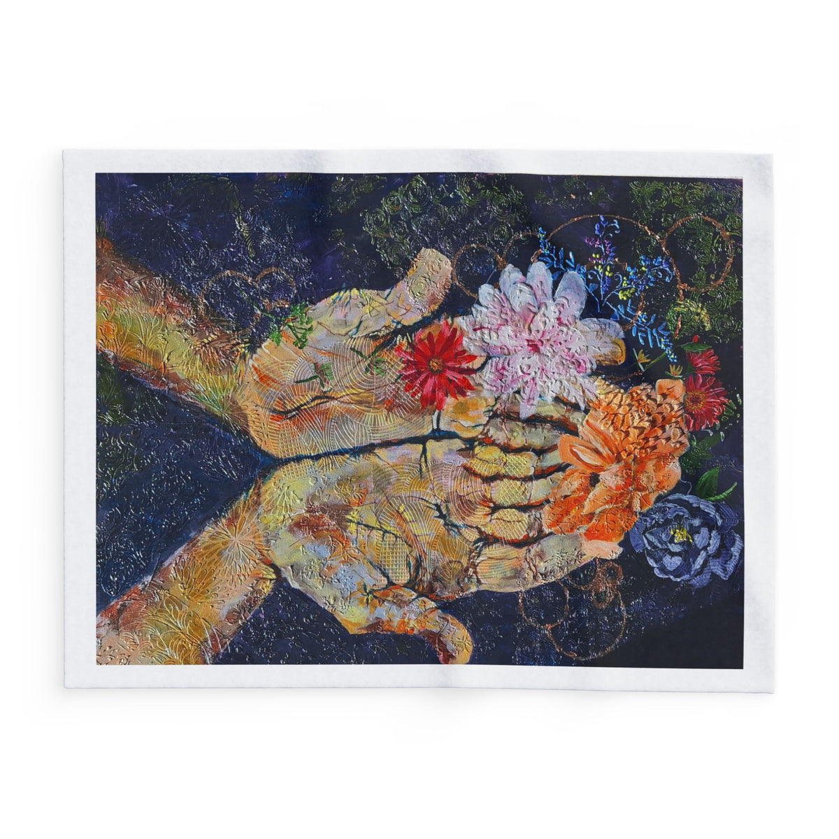 Empty Handed, Full Hearted Fleece Blanket