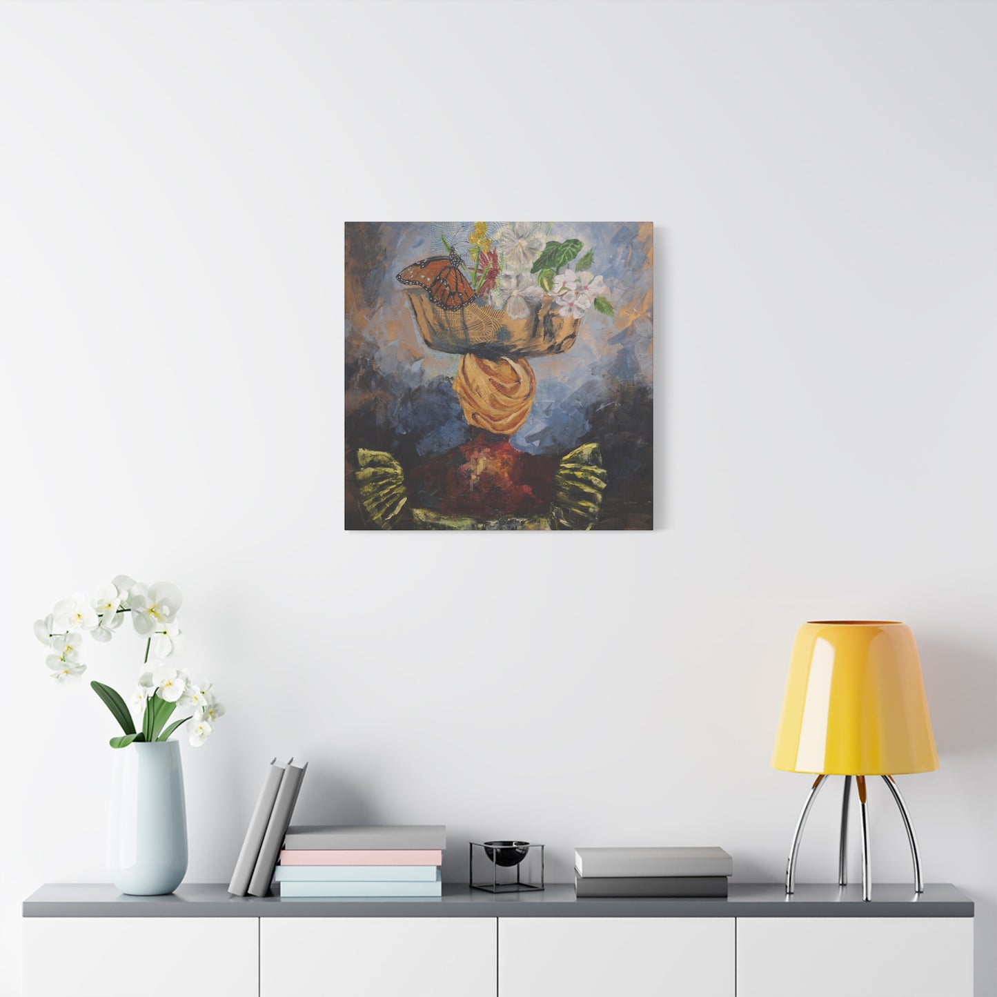 "Proverbs 31" Print on Matte Canvas - Elder Woman Preparing Fruit | Stretched 1.25" Wall Art